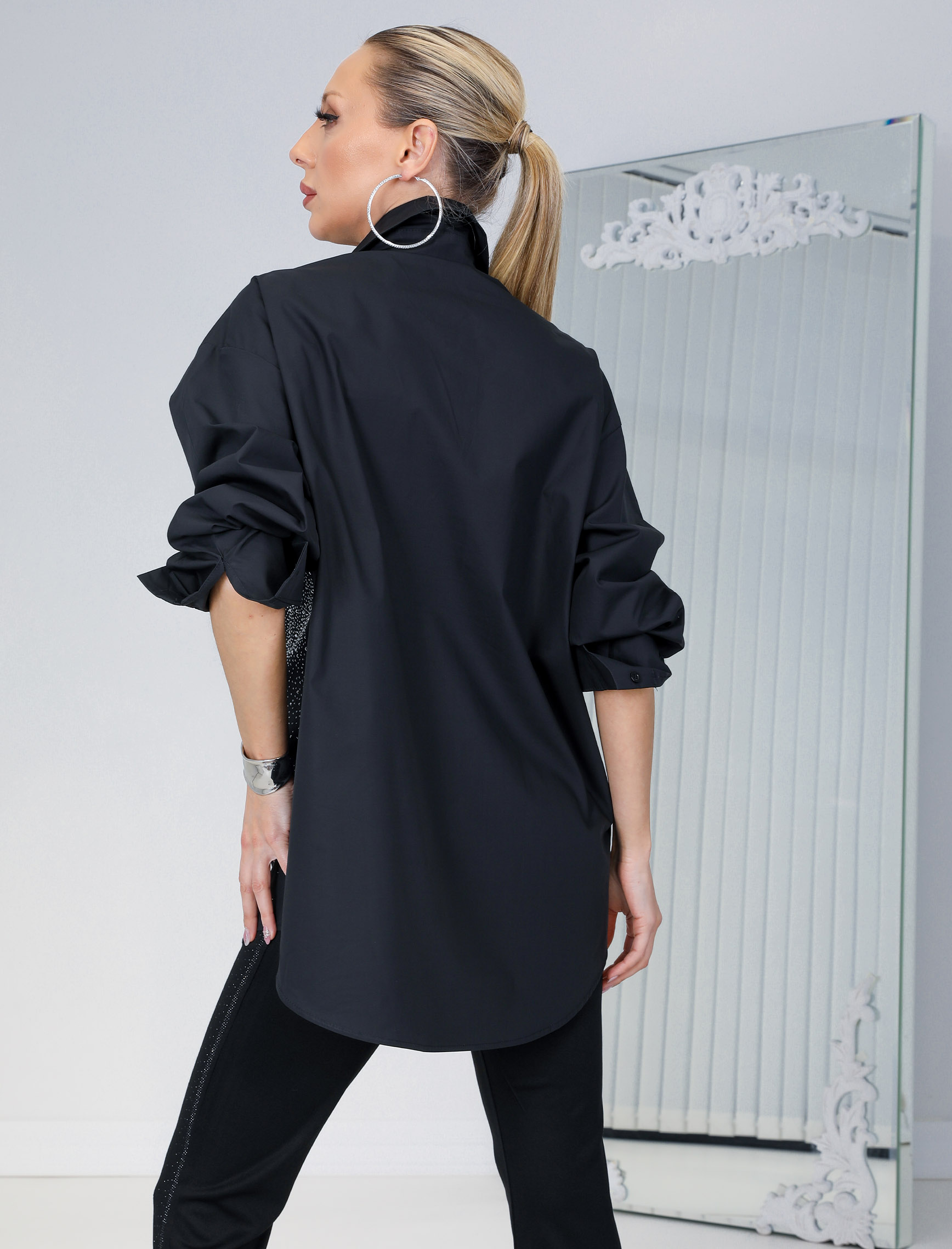 Siyah Magic Gömlek - Görsel 6