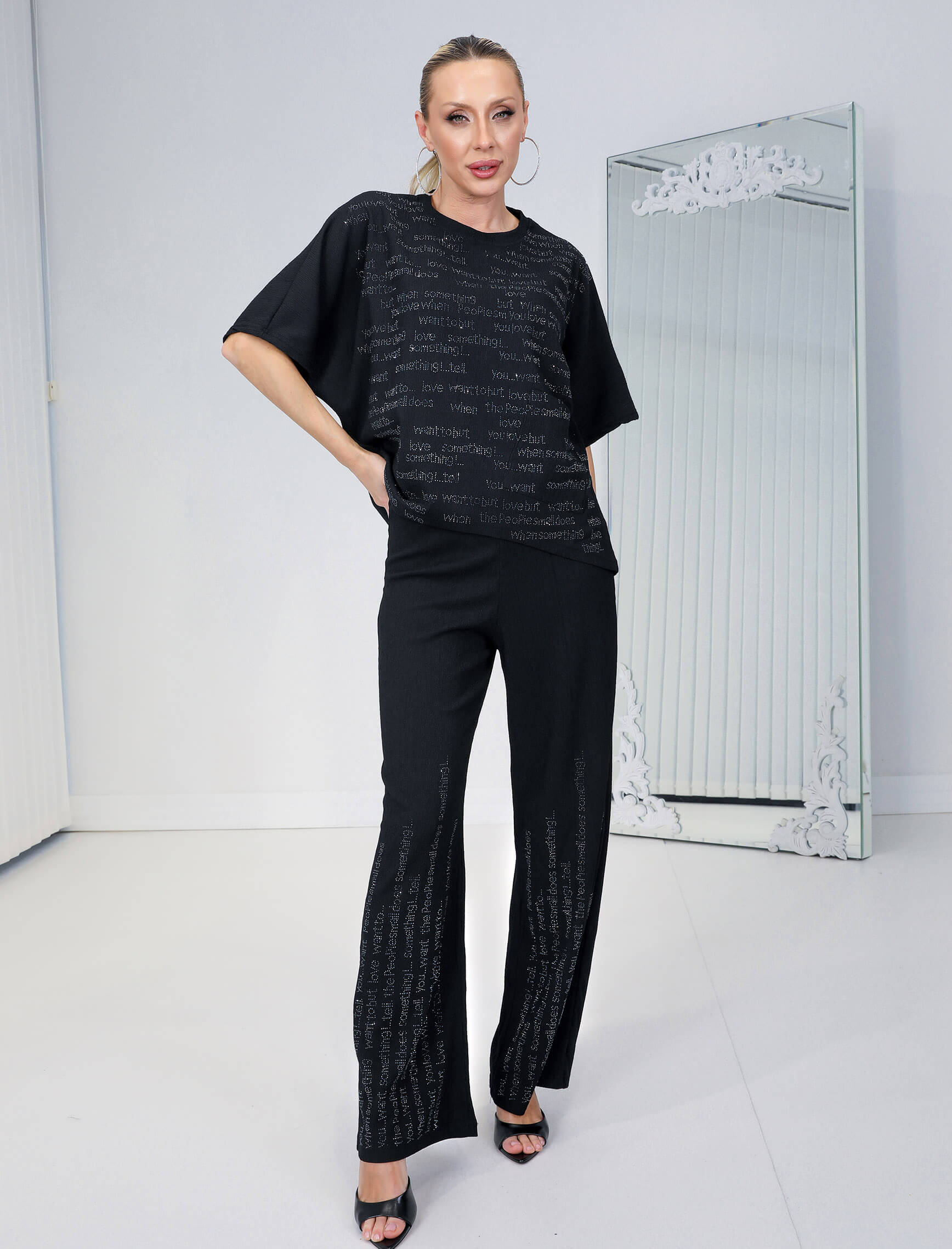 Siyah Love Taş Gremo Takım - Görsel 5