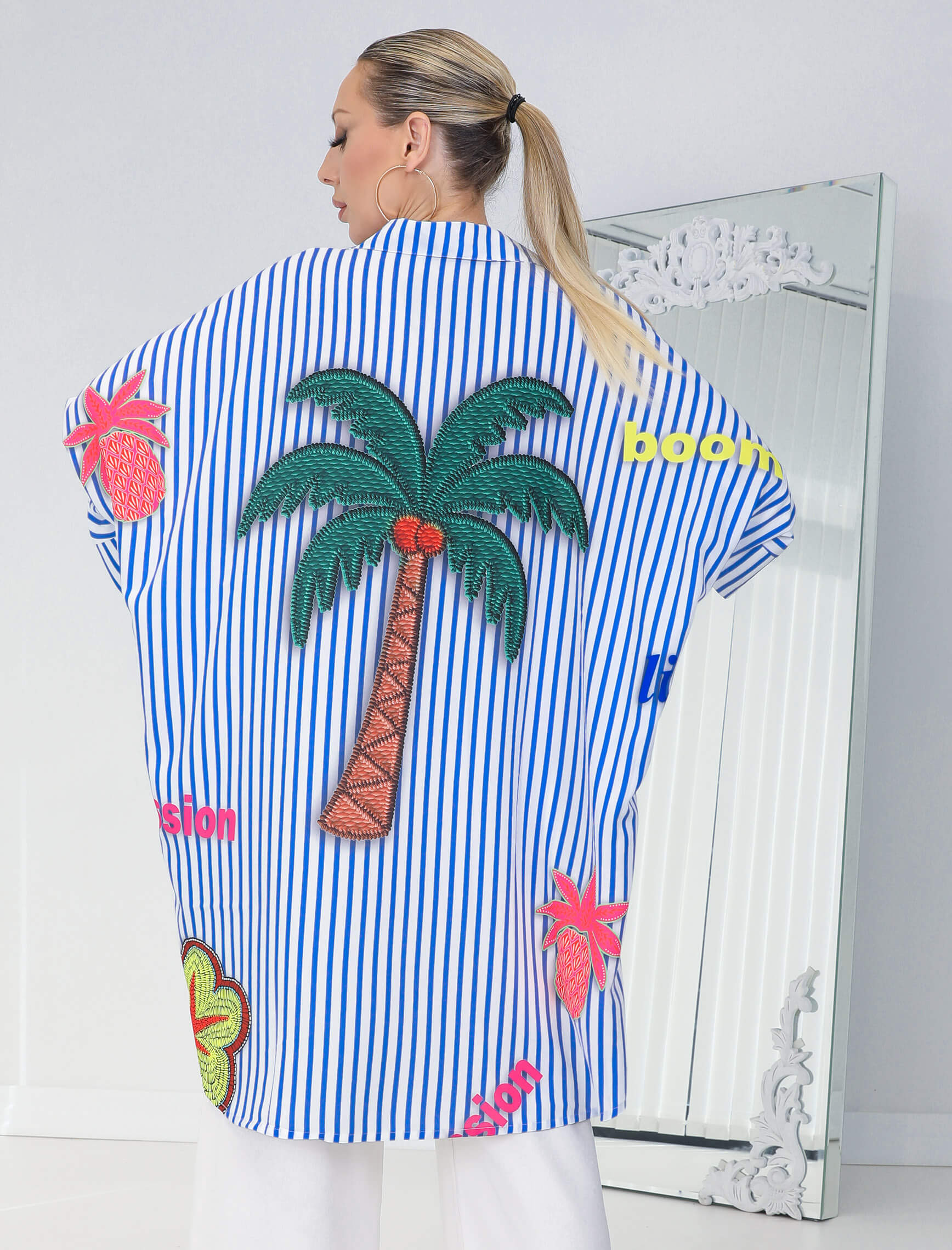 Palmiye Colorato Gömlek - Görsel 5