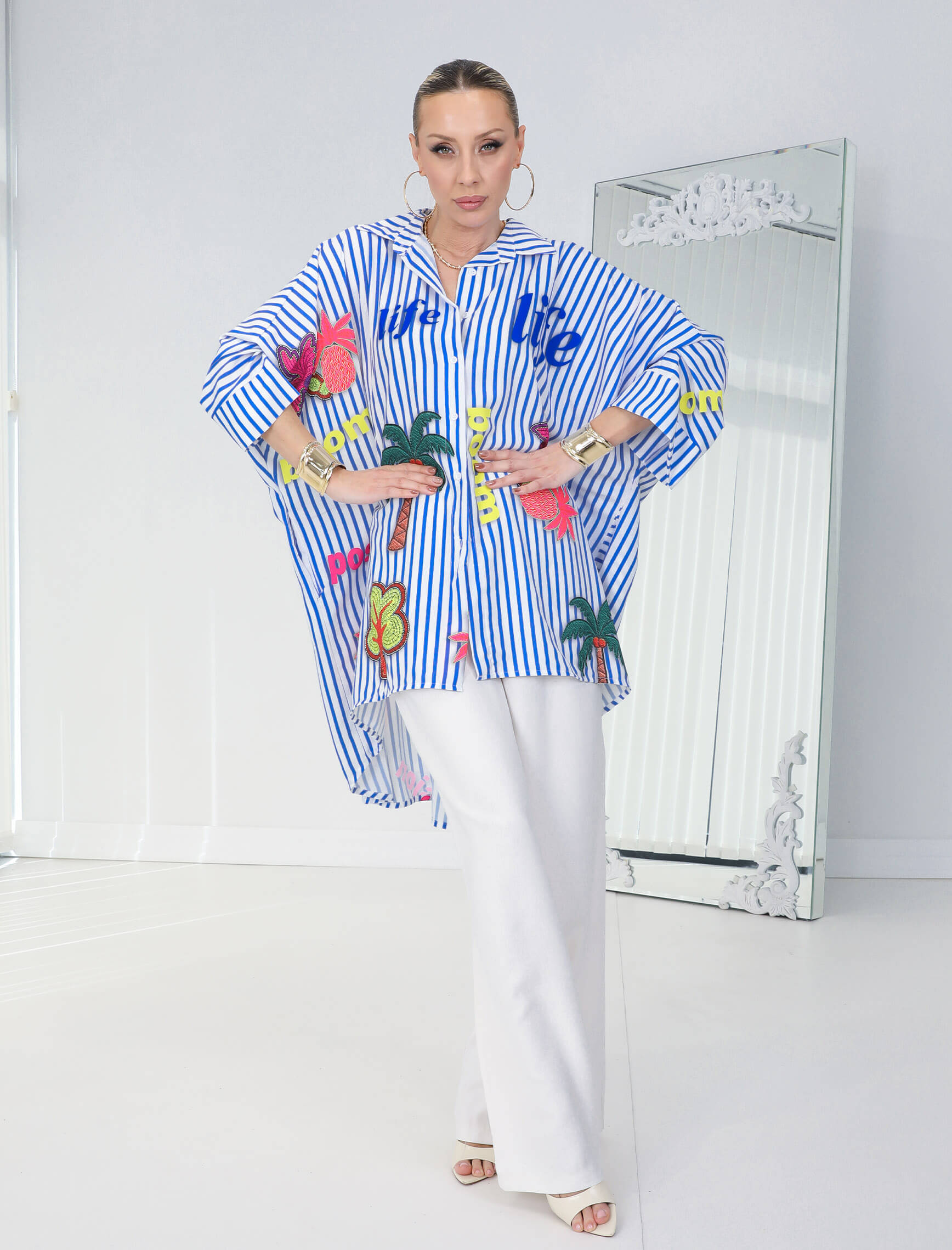 Palmiye Colorato Gömlek - Görsel 4