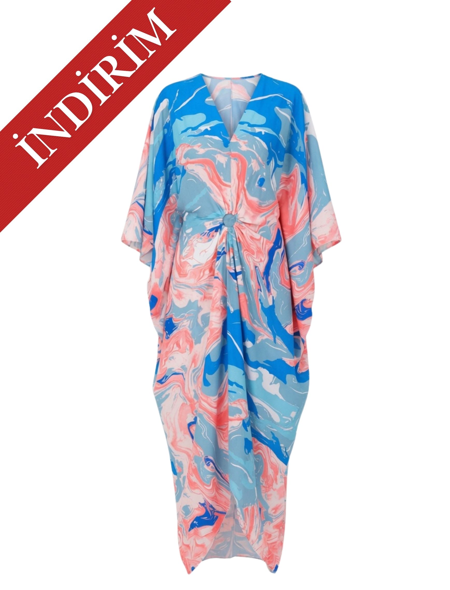 Batik Desenli Messini Elbise