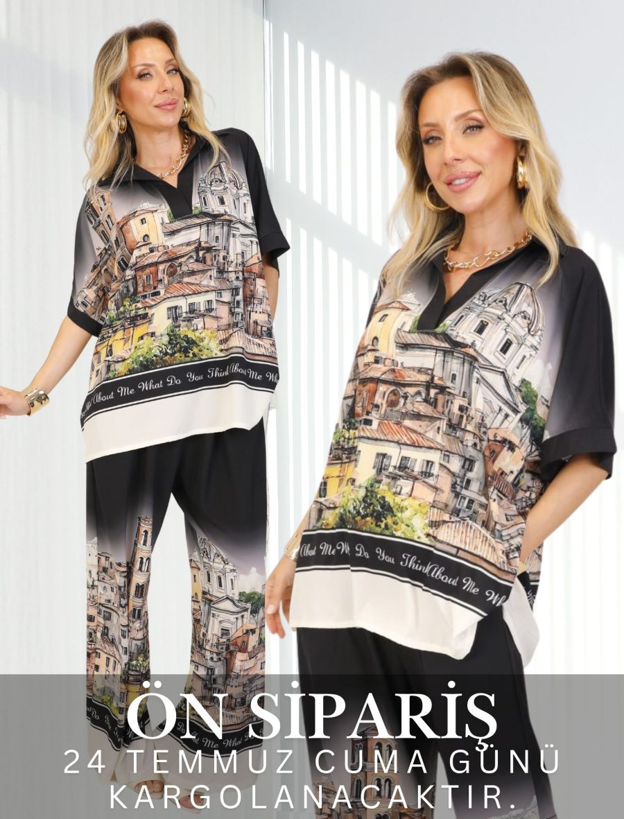Siyah City Gatsby Takım