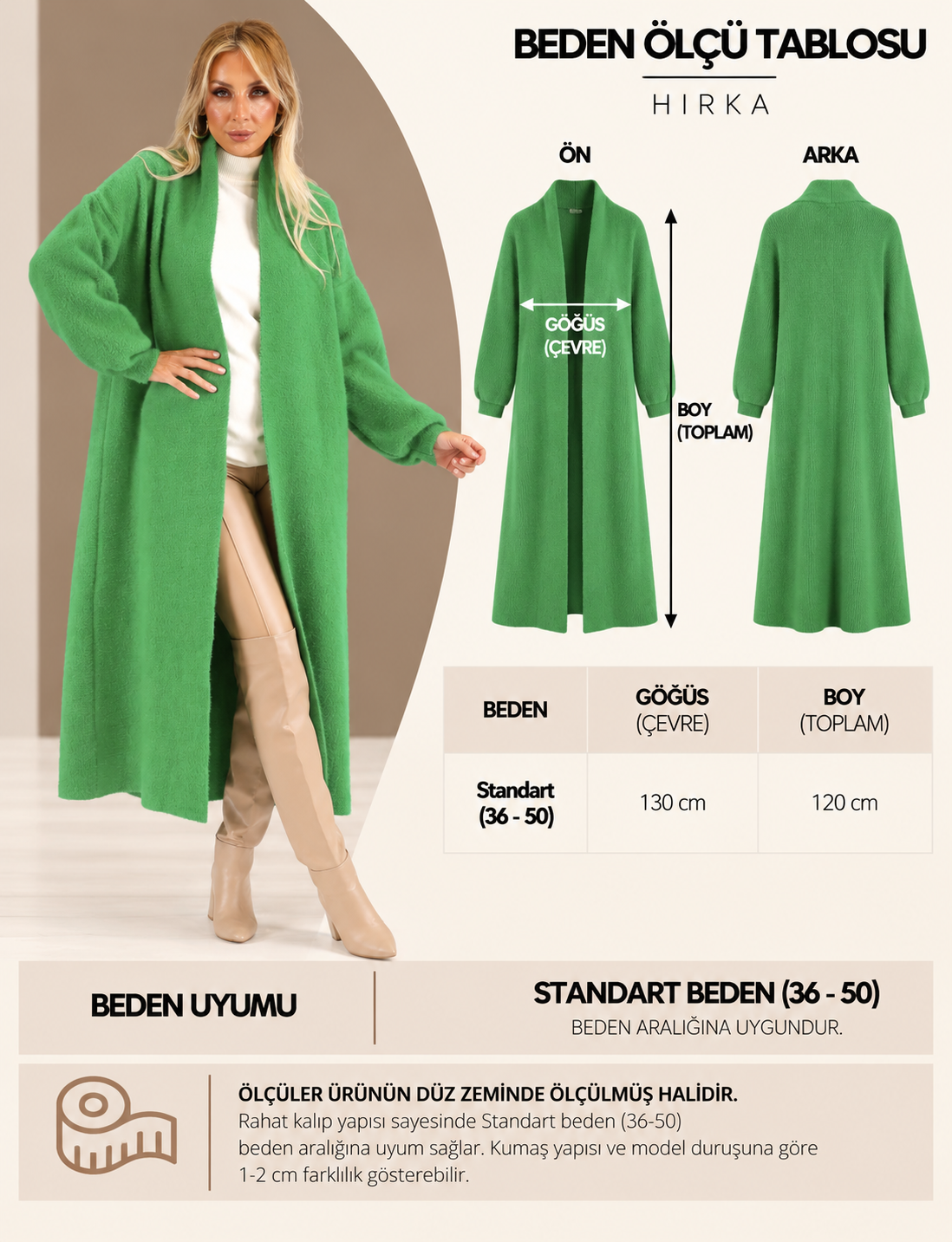 Yeşil Alya Hırka - Görsel 6