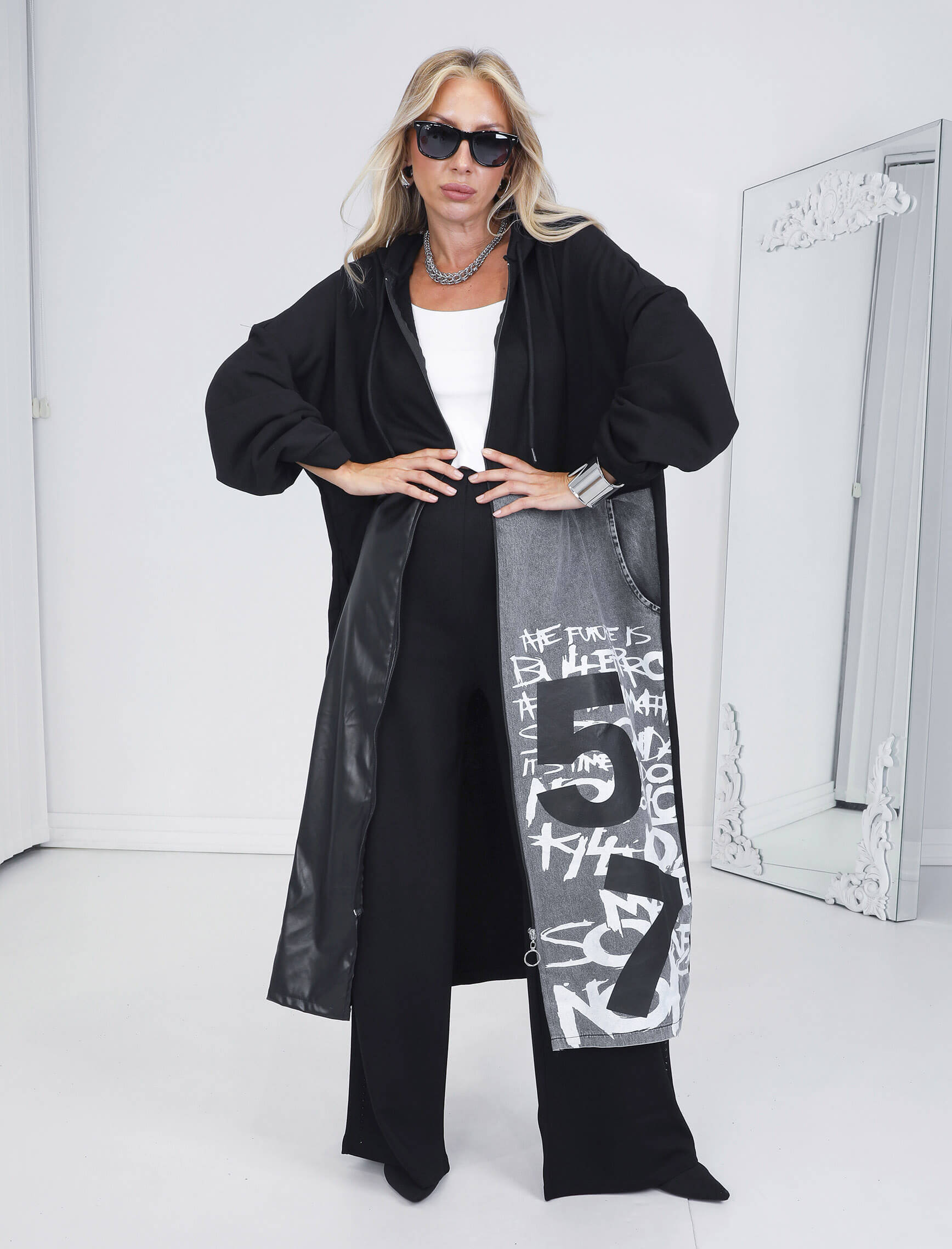 Gri NO5 Spor Kap - Trench