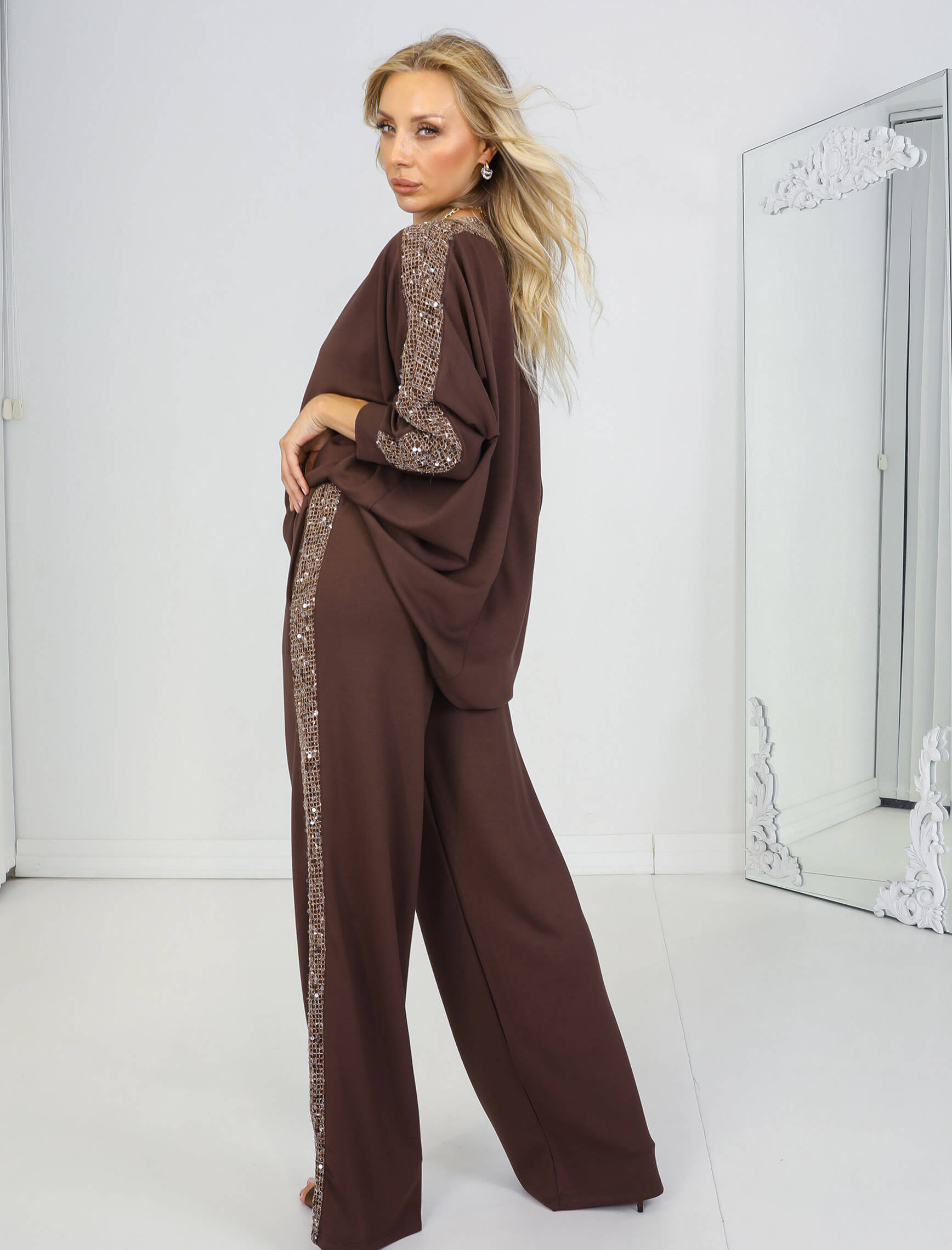 Kahverengi Vanessa Takım - Görsel 5