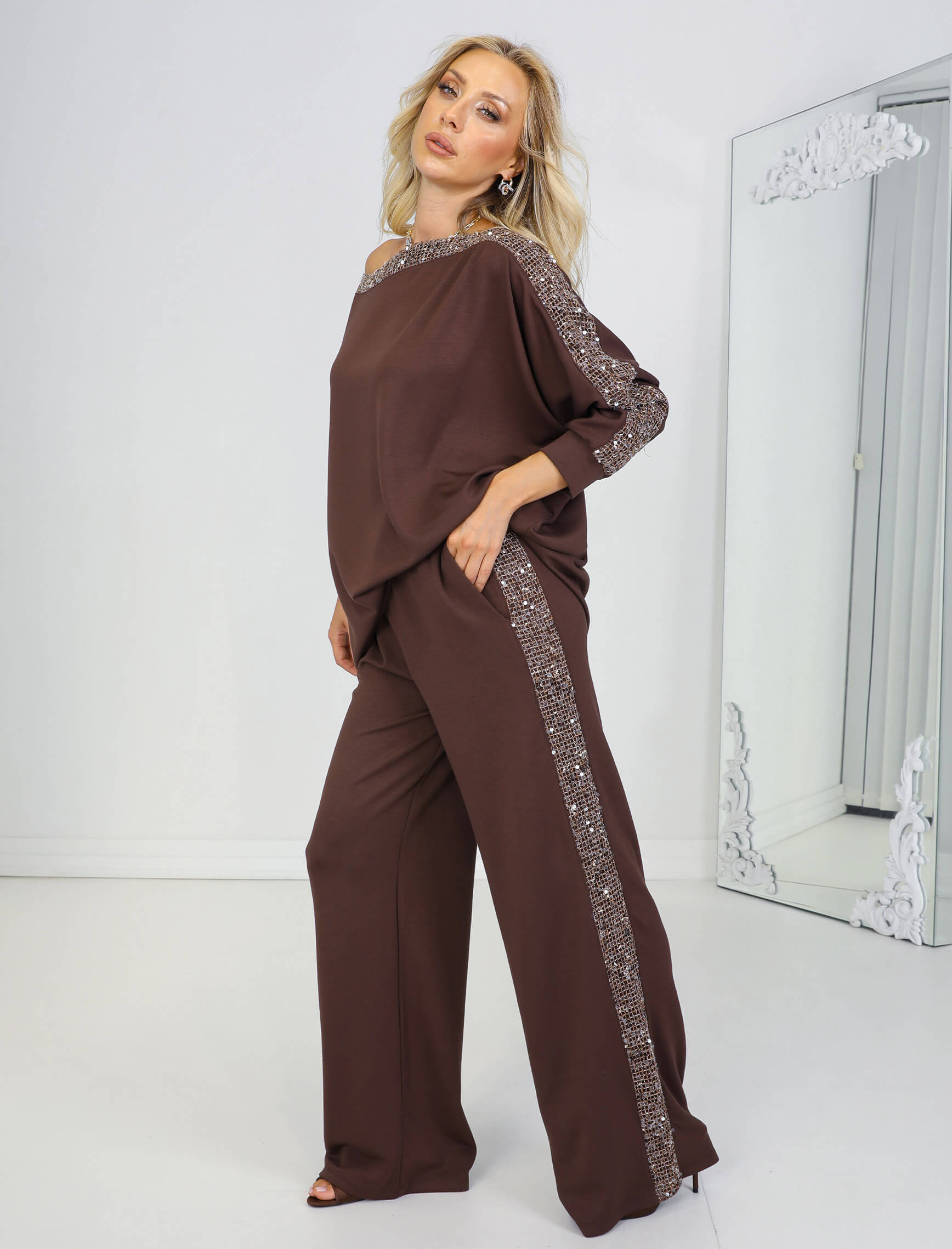 Kahverengi Vanessa Takım - Görsel 2