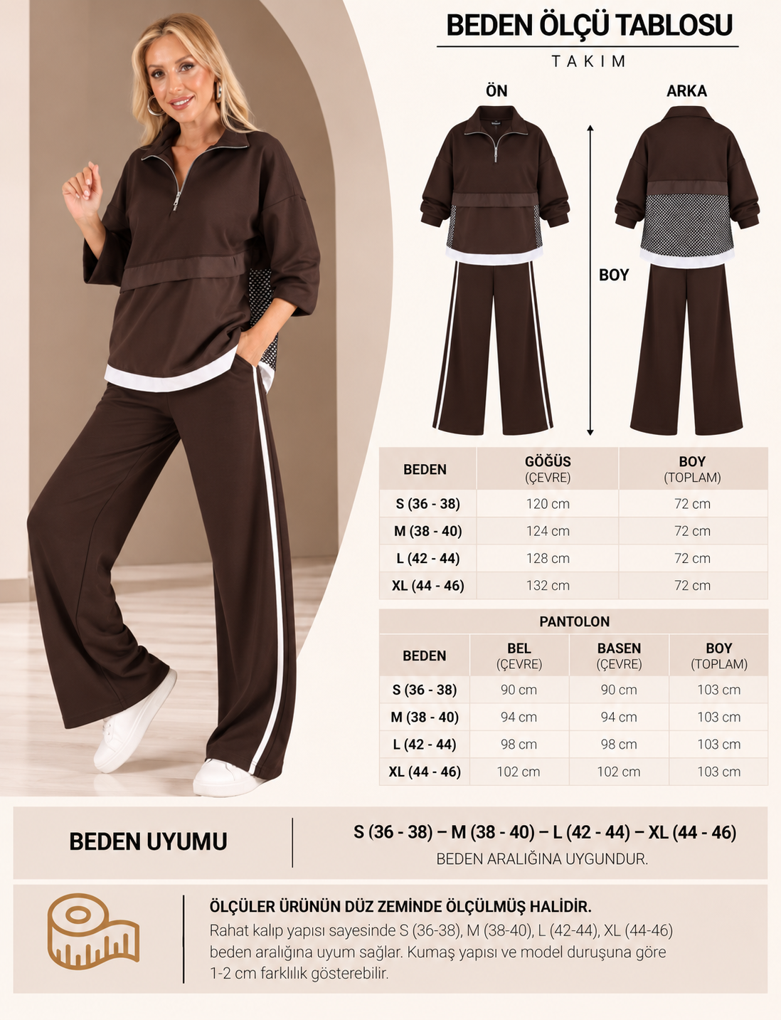 Kahve Bera Eşofman Takımı - Görsel 8